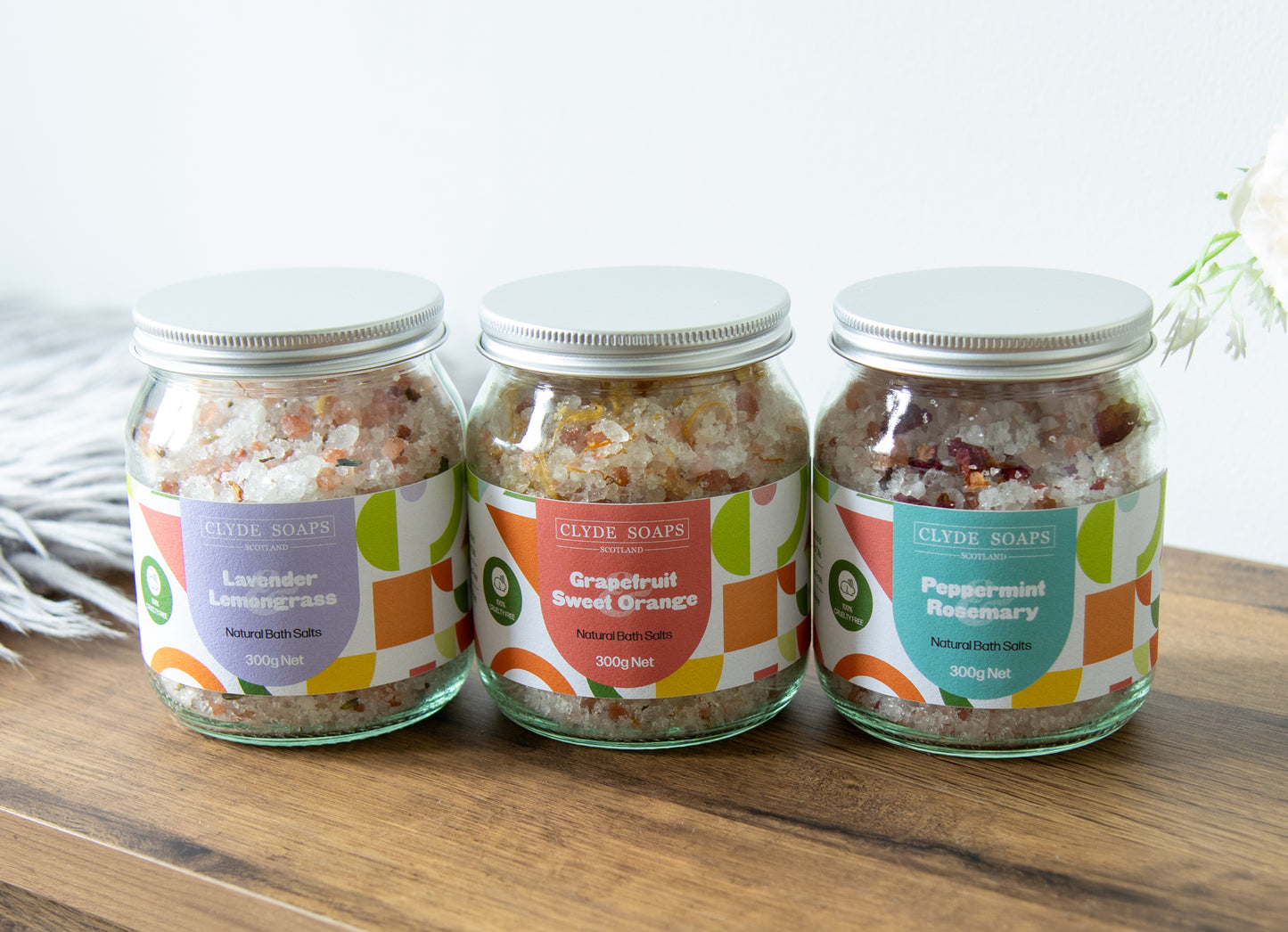 Lavender & Lemongrass Bath Salts, clyde soaps scotland