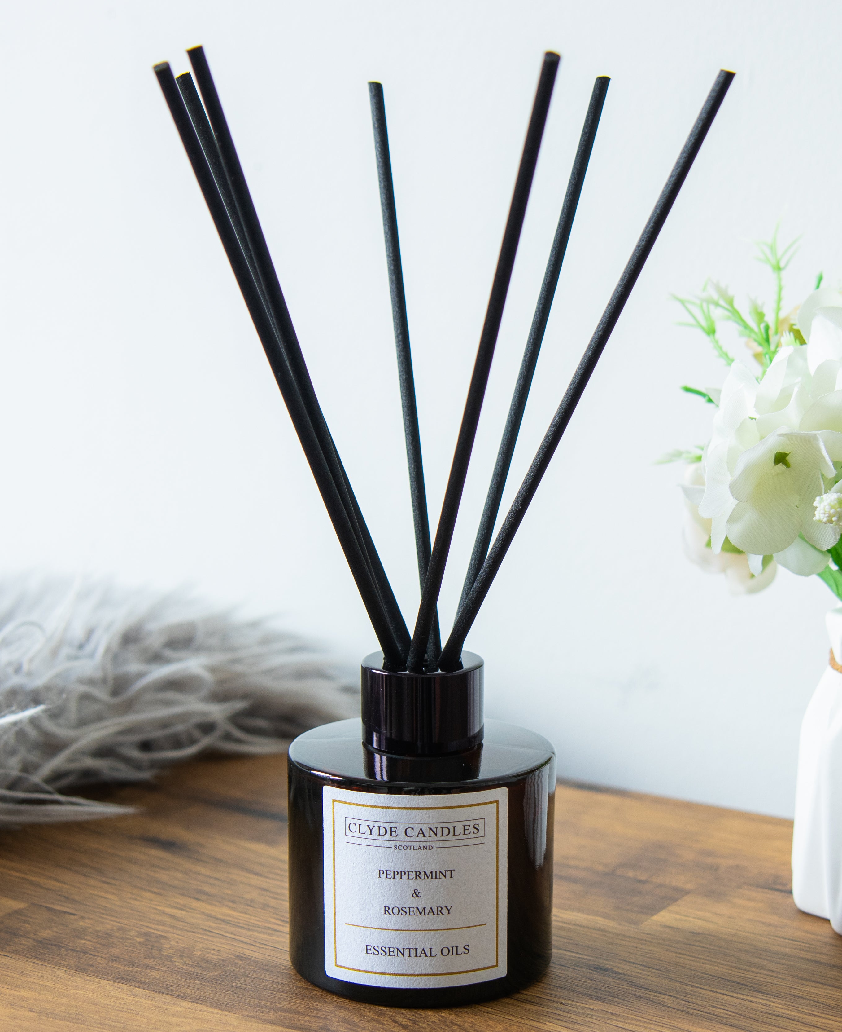 Peppermint & Rosemary Essential Oil Reed Diffuser – ClydeSoaps
