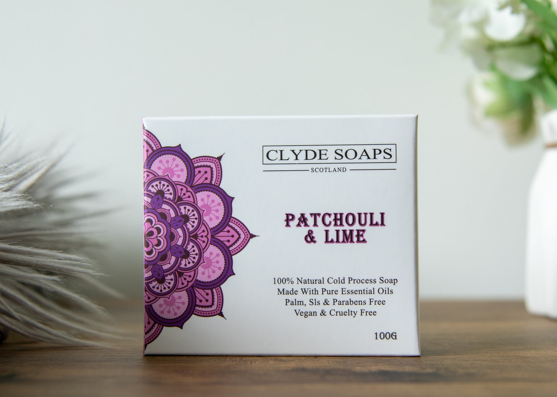 Patchouli and Lime Soap - Clyde Soaps , Cold Process, Palm Oil & Plastic Free, Eco Gift, UK Handmade Vegan, Cruelty Free, Artisan Soap